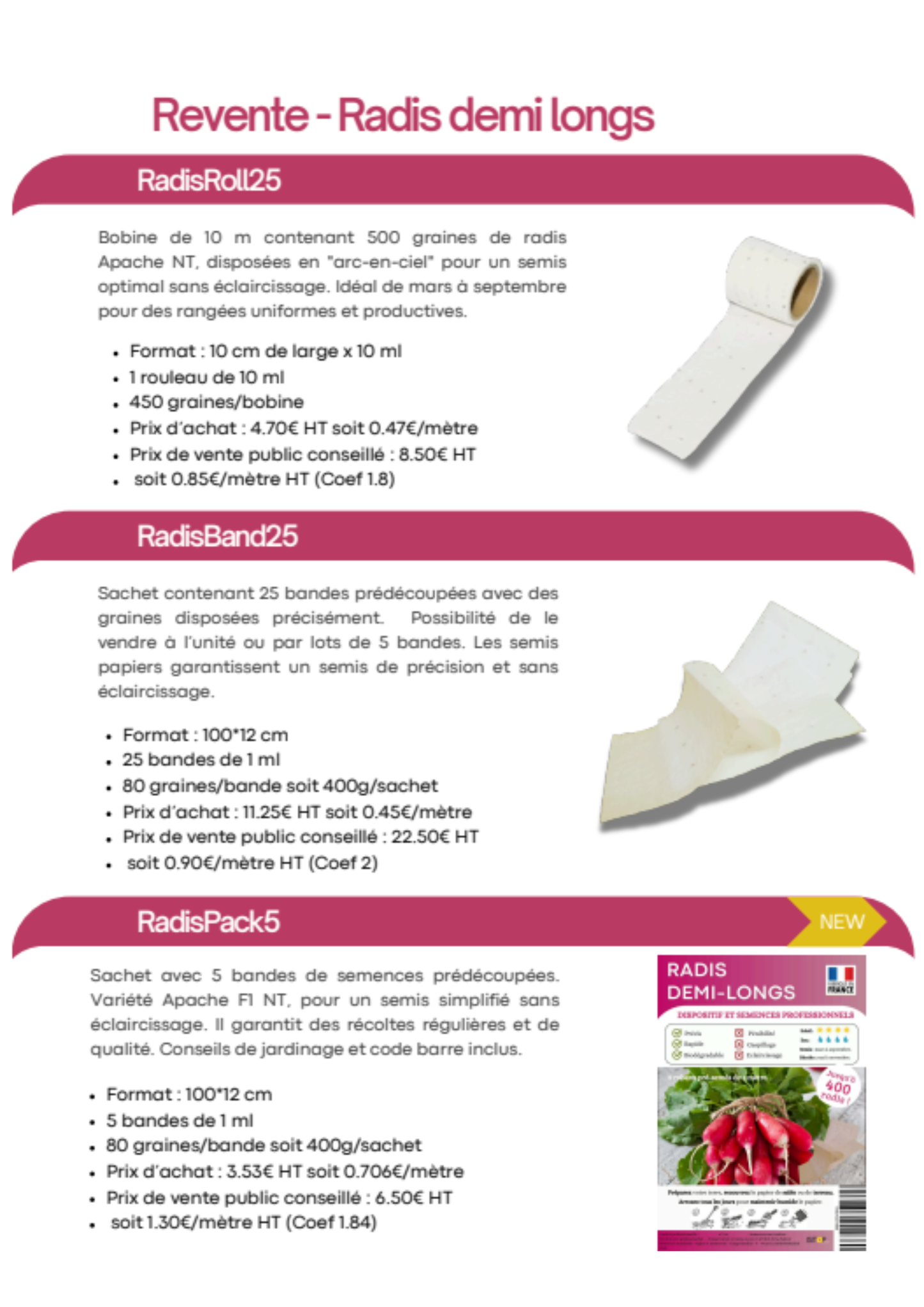 FiloGraine - Papier ensemencé - Revente