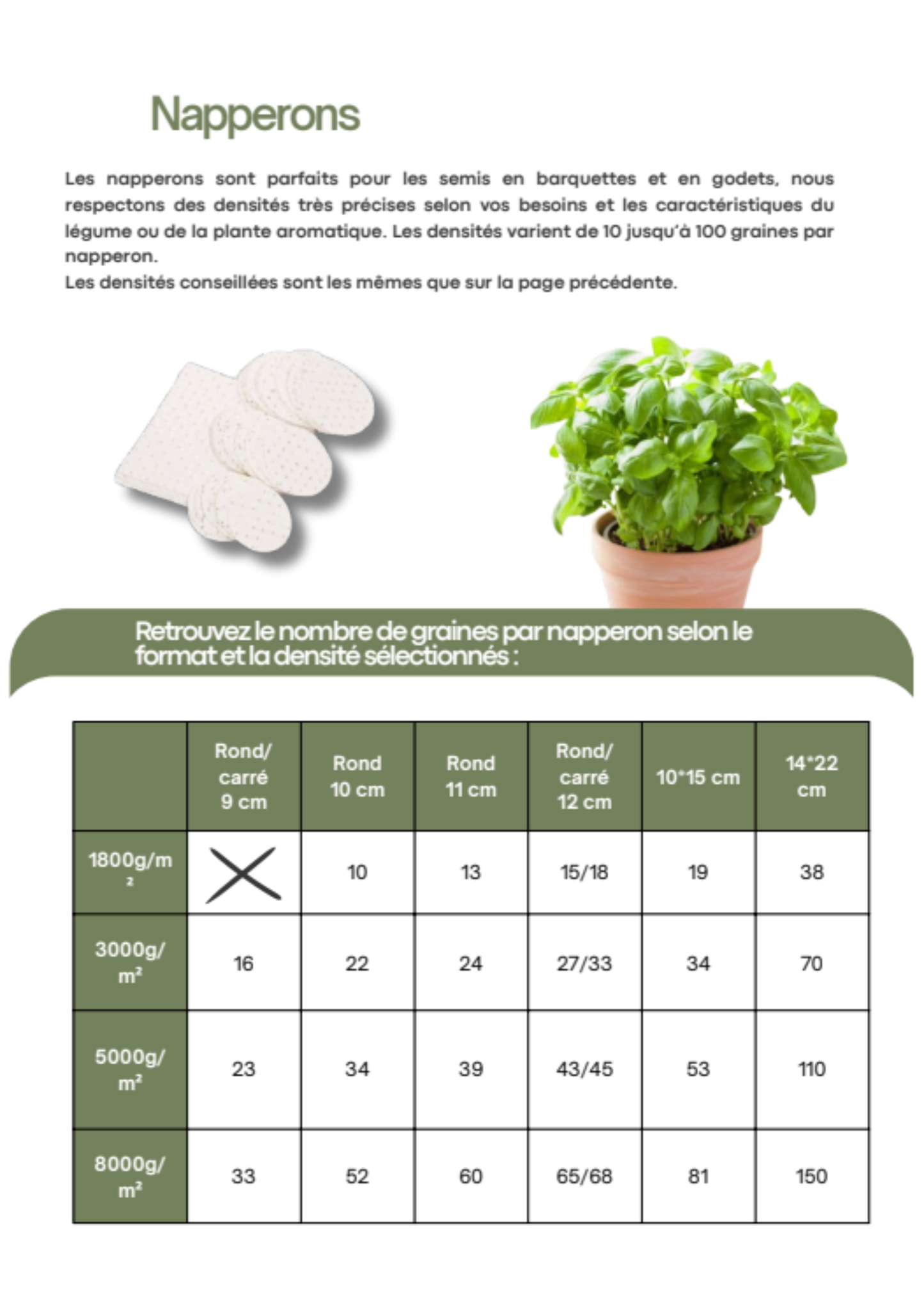 FiloGraine - Papier ensemencé - semis horticole